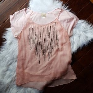 Buckle Sequin Top